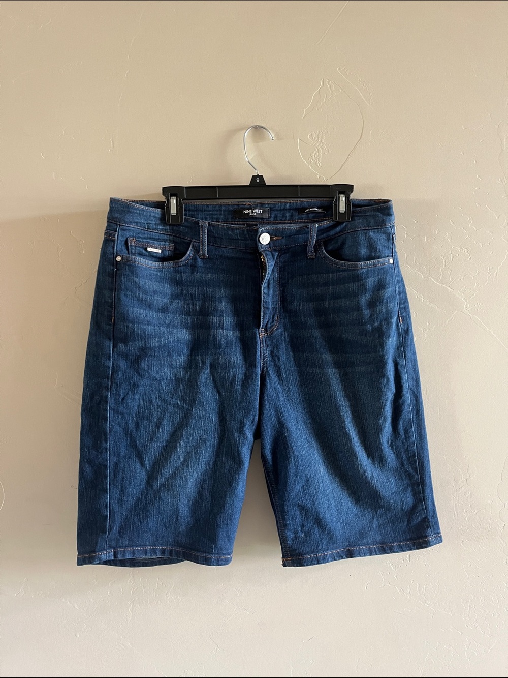 Dark Blue Denim Shorts